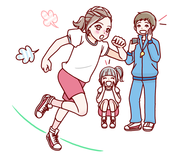 体育の授業やスポーツでからだを動かすときはスリムタイプ羽つきがオススメ!